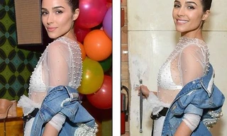 Hoa hậu Olivia Culpo gây xôn xao khi diện váy xuyên thấu lộ nội y