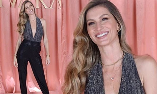 Chân dài đắt giá Gisele Bundchen gợi cảm với áo xẻ sâu hết nấc