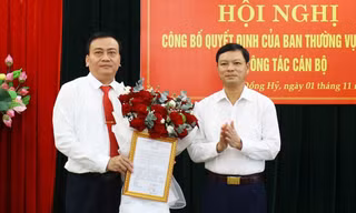 Công bố quyết định về công tác cán bộ ở Thái Nguyên