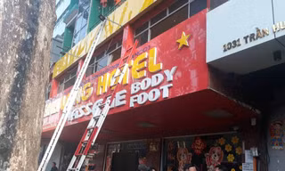 Hiện trường vụ cháy.