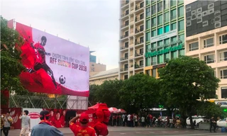 Cận cảnh hệ thống màn hình Led 'khủng' phục vụ người hâm mộ Sài Gòn