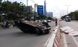 Hiện trường vụ tai nạn.