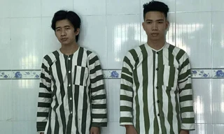 Chinh và Phi tại công an.