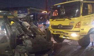 Hiện trường tai nạn.