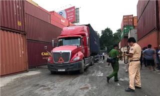 Hiện trường tai nạn.