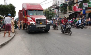 Hiện trường tai nạn.