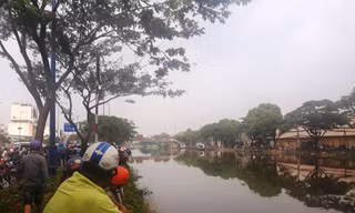 Khu vực người đàn ông nhảy kênh tự tử.