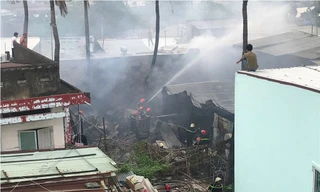 Hiện trường vụ cháy.