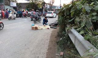 Hiện trường vụ tai nạn.