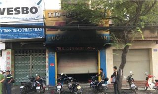 Hiện trường vụ cháy.