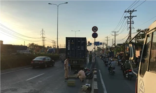 Hiện trường tai nạn.