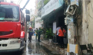 Hiện trường vụ cháy.