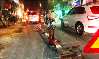 Hiện trường tai nạn.