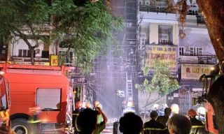 Hiện trường vụ cháy.