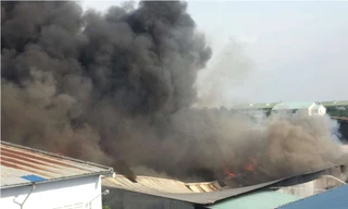 Hiện trường vụ cháy.