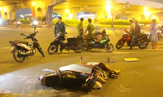 Hiện trường tai nạn.