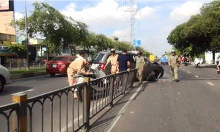 Hiện trường tai nạn.