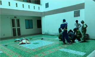 Hiện trường vụ việc.