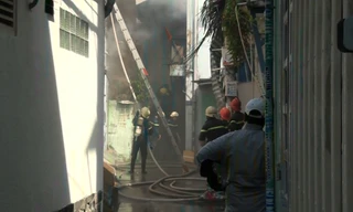 Hiện trường vụ cháy.