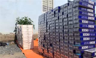 Hơn 1.200 cây thuốc lá lậu bị tịch thu.