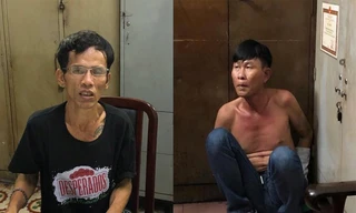 Trung và Nghĩa tại công an.