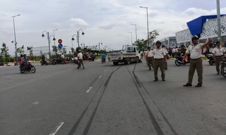 Hiện trường tai nạn khiến 2 người chết.