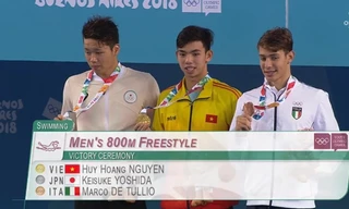 Kình ngư Nguyễn Huy Hoàng xuất sắc giành HCV Olympic trẻ