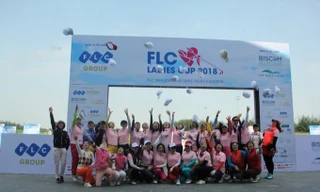 Các golfer nữ hào hứng trước giờ thi đấu tại FLC Ladies Cup 2018
