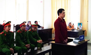 Bị cáo Trần Quốc Vũ tại phiên tòa