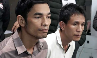 Lực lượng chức năng bắt Trà và Thắng 