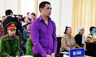 Bị cáo Vũ tại phiên tòa