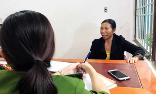 Nghiêm Thị Nhi tại cơ quan điều tra