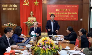 Họp báo công bố thông tin về Đại hội Đảng bộ tỉnh Lâm Đồng