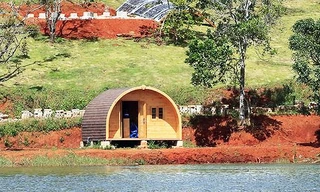 Căn nhà vi phạm dựng sát mép hồ Tuyền Lâm