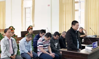 Các bị cáo tại tòa