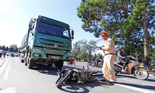 hiện trường vụ tai nạn