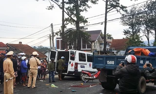 hiện trường vụ tai nạn