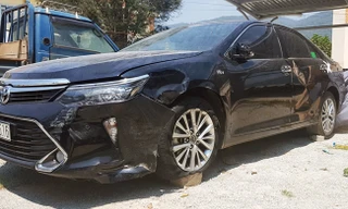 chiếc toyota camry gây tai nạn 