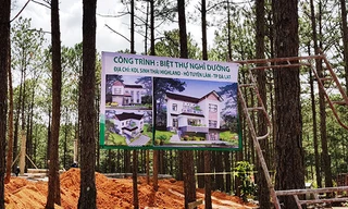 Phá rừng, xây dựng trái phép tại di tích quốc gia hồ Tuyền Lâm