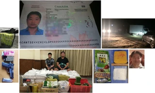 Hộ chiếu của Tse Chi Lop và một số tang vật của các vụ án ma túy. Ảnh: Reuters.