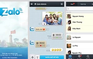 Ứng dụng nhắn tin nội địa Zalo đang rất phổ biến với với 12 triệu người dùng