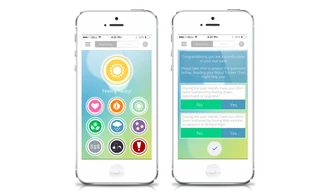 Ứng dụng giúp thai phụ ghi lại tâm trạng mỗi ngày. Ảnh: Bellabeat