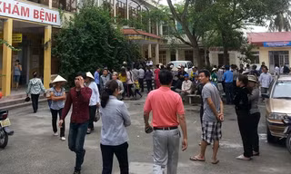 Hiện trường vụ án mạng chồng sát hại vợ tại sân bệnh viện 