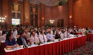 Các đại biểu dự hội nghị tổng kết dự án Tài chính Nông thôn III do WB tài trợ 