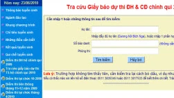 Nhiều trường đưa tra cứu thông tin của thí sinh lên mạng