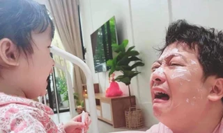 Con gái nghịch ngợm khiến Trường Giang "thảm" hơn cả khi tham gia trò chơi Running Man