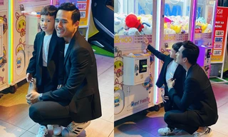 Lương Thế Thành tự tin chơi gắp thú bông cùng con trai nhưng lại nhận "cái kết đắng"