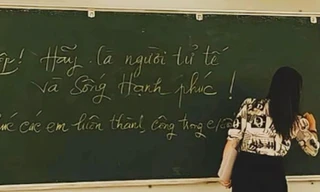 Xúc động trước bài tập cuối cùng cô giáo chủ nhiệm gửi đến học trò trong buổi chia tay