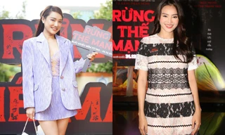 Nhã Phương, Ninh Dương Lan Ngọc đẹp hút mắt trong sự kiện công chiếu phim "Rừng thế mạng"