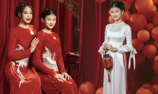 Con gái 14 tuổi sở hữu thần thái siêu mẫu của Trương Ngọc Ánh gây chú ý khi diện áo dài